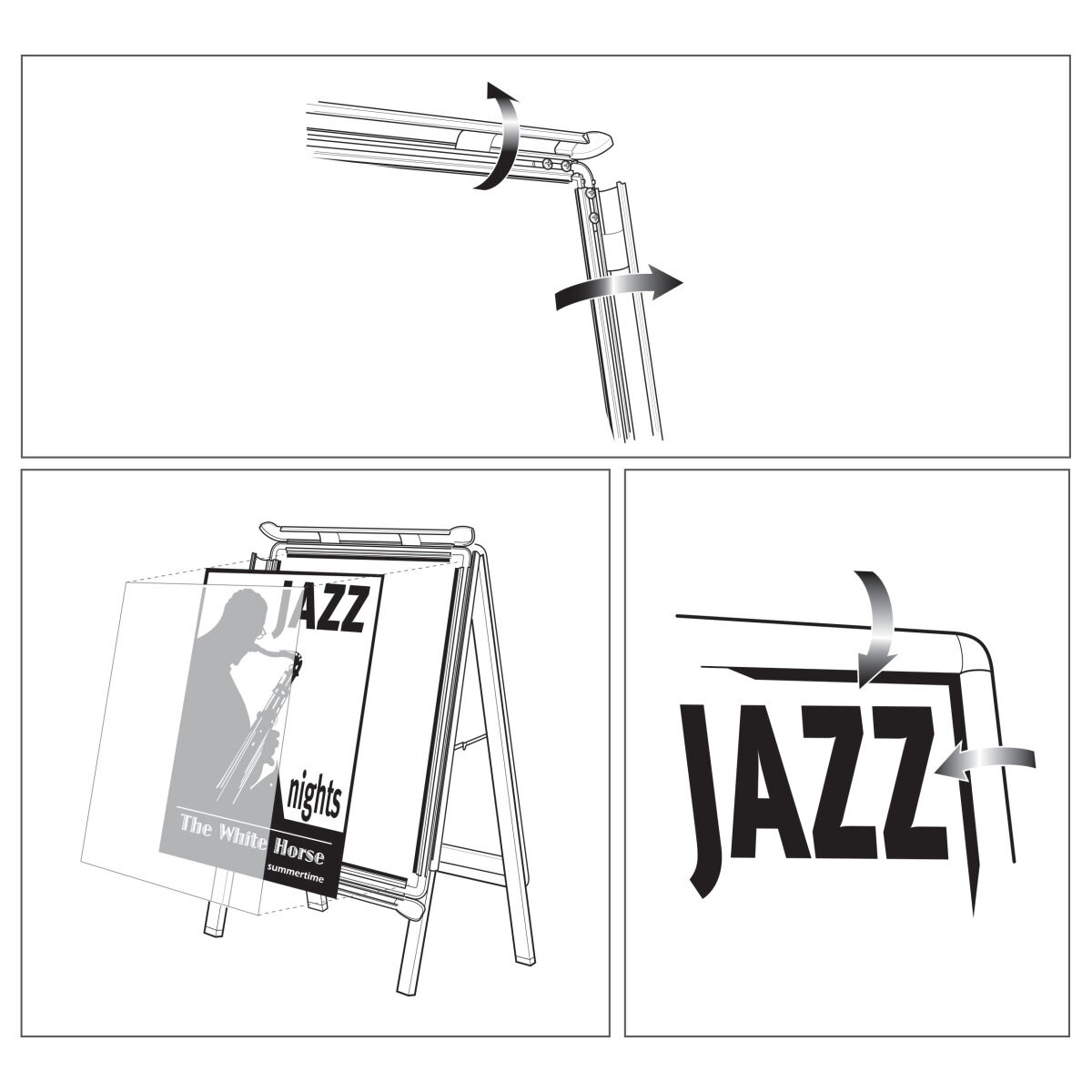 Tablón de Anuncios Nobo Aluminio Polipropileno