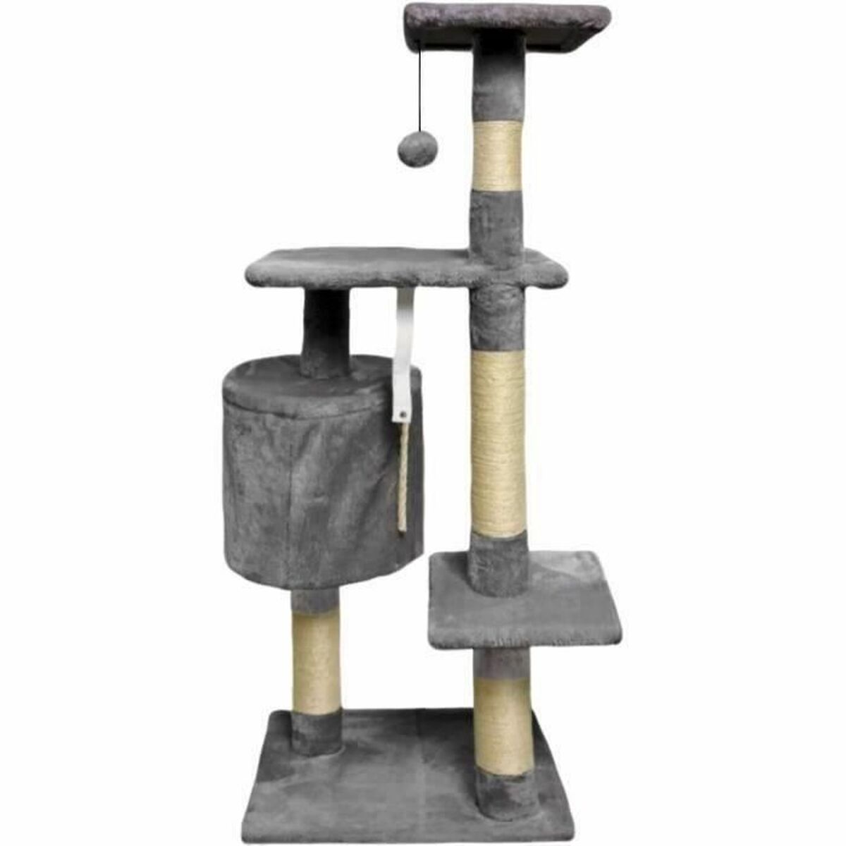 Rascador para Gatos Paloma Dark Gris Poliéster Felpa Madera (1 unidad)