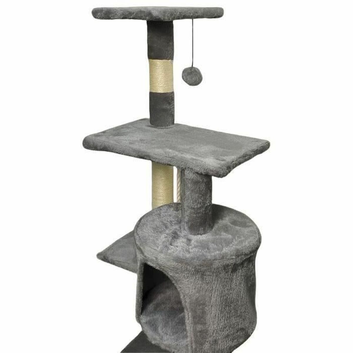 Rascador para Gatos Paloma Dark Gris Poliéster Felpa Madera (1 unidad)