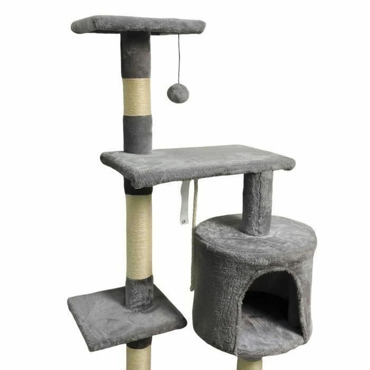 Rascador para Gatos Paloma Dark Gris Poliéster Felpa Madera (1 unidad)