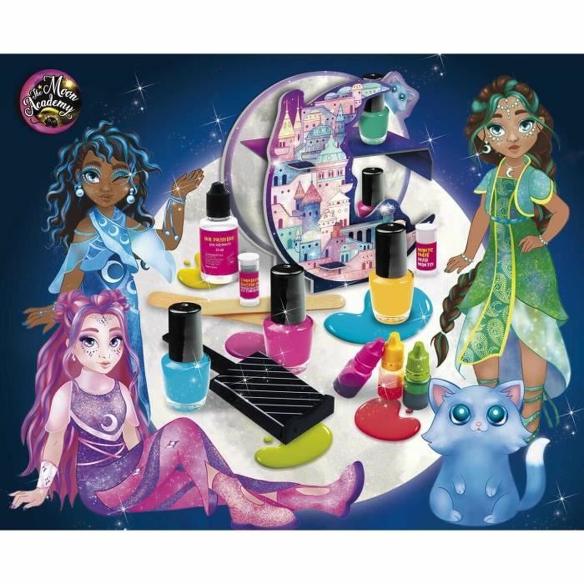Set de Maquillaje Infantil Lisciani Giochi Magic Nail Polish Kit