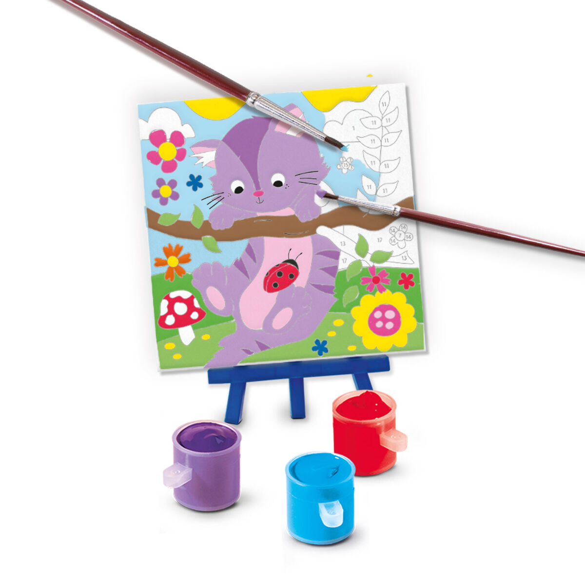 Set de Dibujo SES Creative Paint by number on canvas
