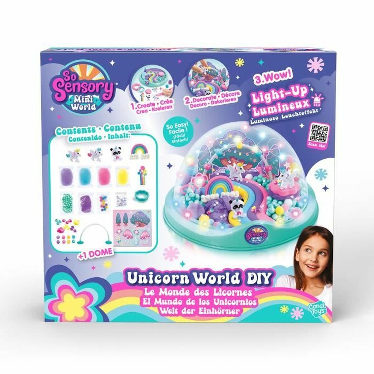 Juego de Plastilina Canal Toys So Sensory Mini World Violeta