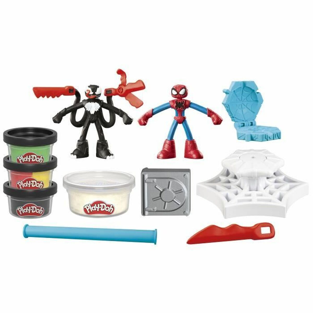 Juego de Plastilina Play-Doh Spider-Man Slash Attack Multicolor
