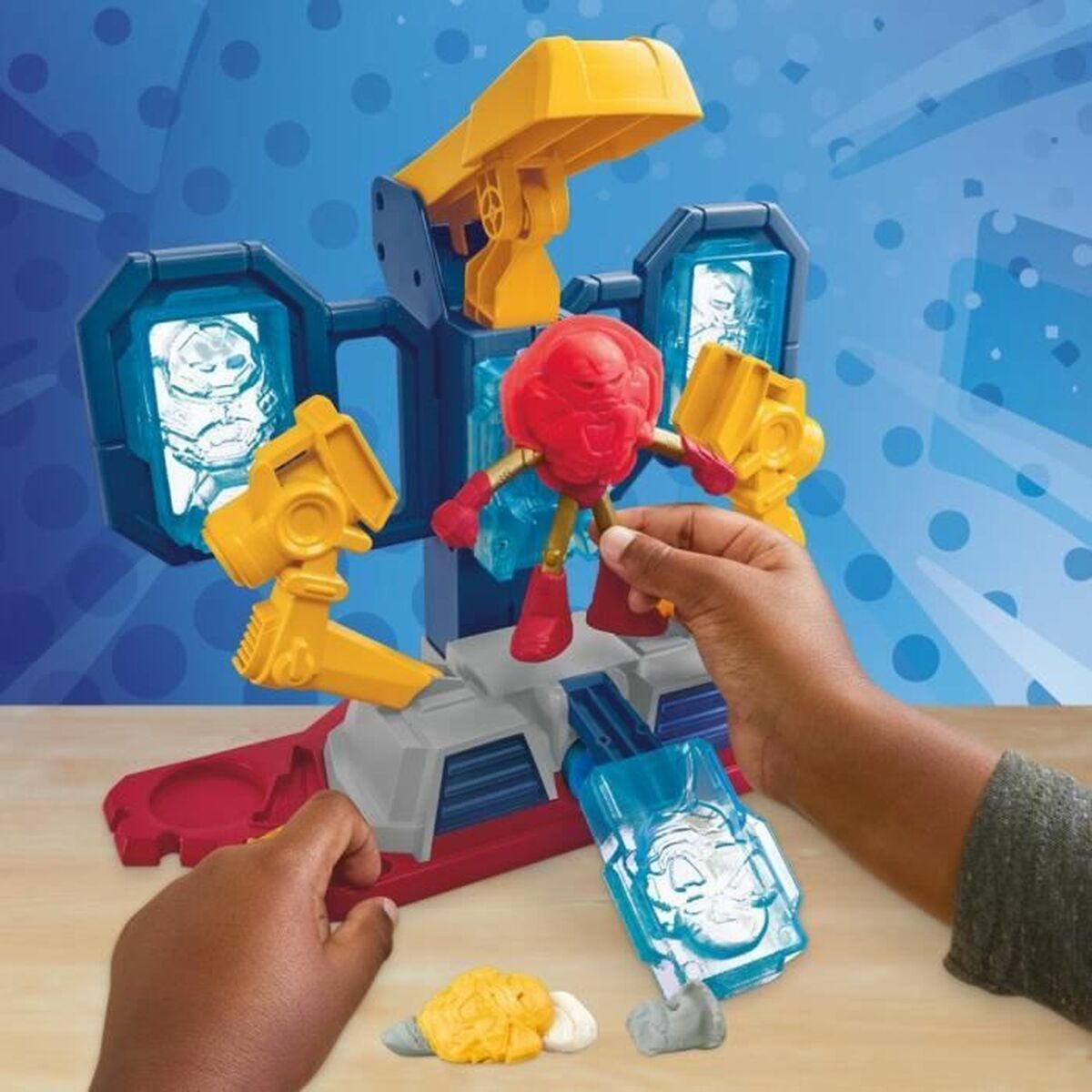Juego de Plastilina Play-Doh Iron Man Armor Factory Amarillo
