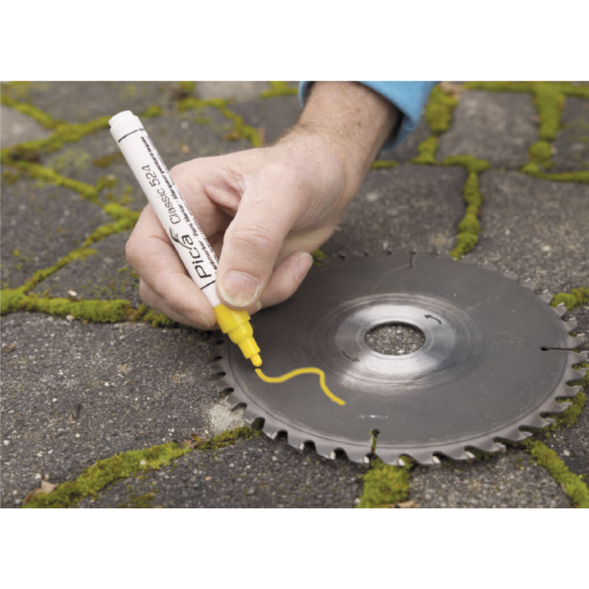 Rotulador permanente Pica Classic Azul