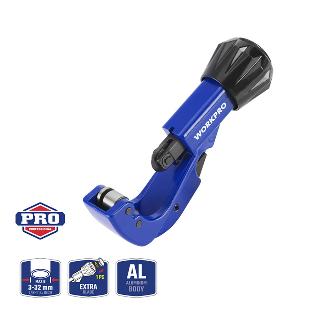 Cortador de tubos Workpro 3-32 mm