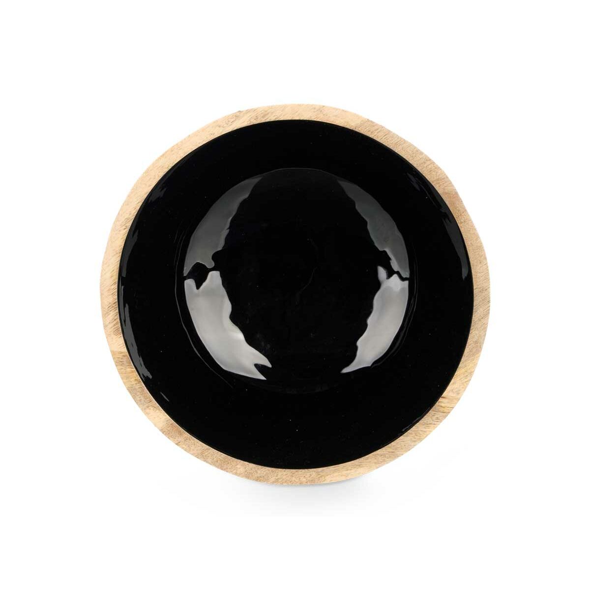 Bol Gift Decor Negro 24,3 x 10,5 x 24,3 cm (6 Unidades)