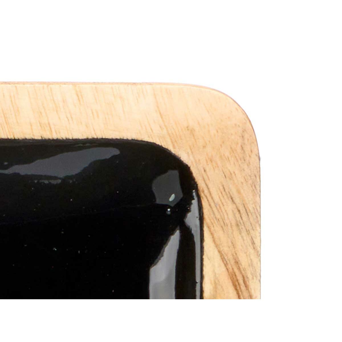 Bandeja con Compartimentos Gift Decor Negro 46 x 3 x 17 cm (6 Unidades)