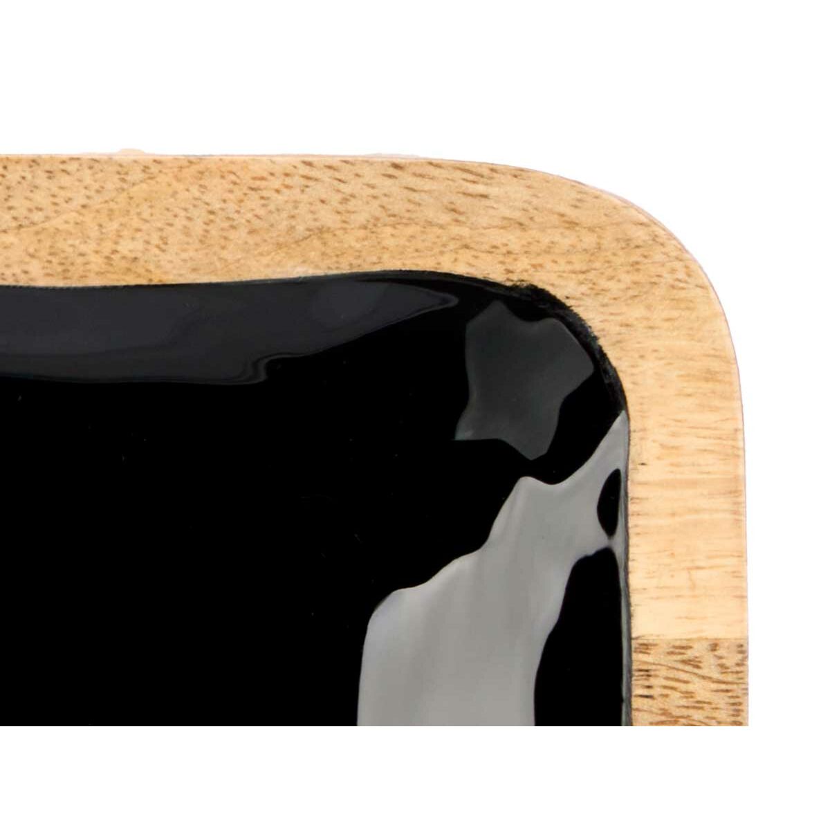 Bandeja con Compartimentos Gift Decor Negro 31 x 3 x 31 cm (6 Unidades)