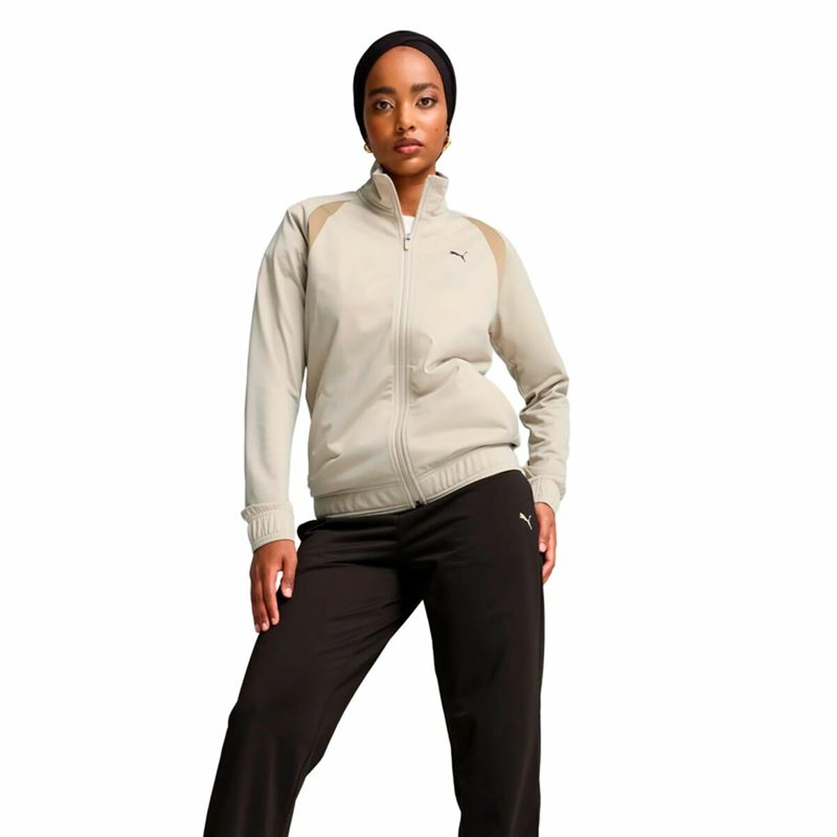 Chándal Mujer Puma Classic Tricot Suit Op Beige