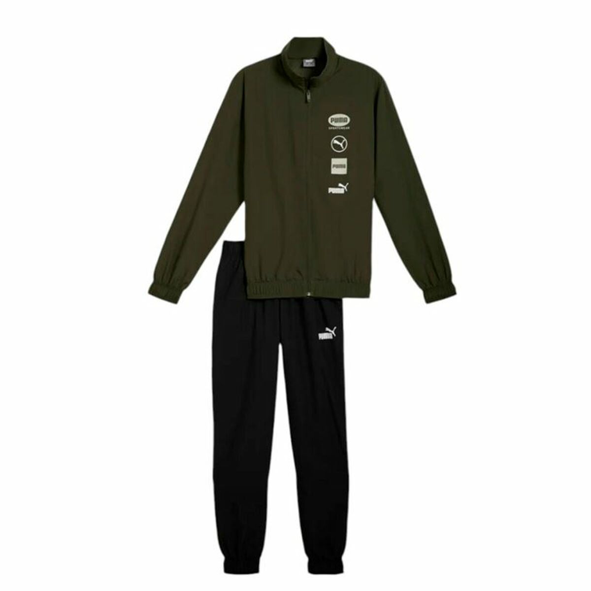 Chándal para Adultos Puma Woven Graphic Suit Cl Verde Hombre