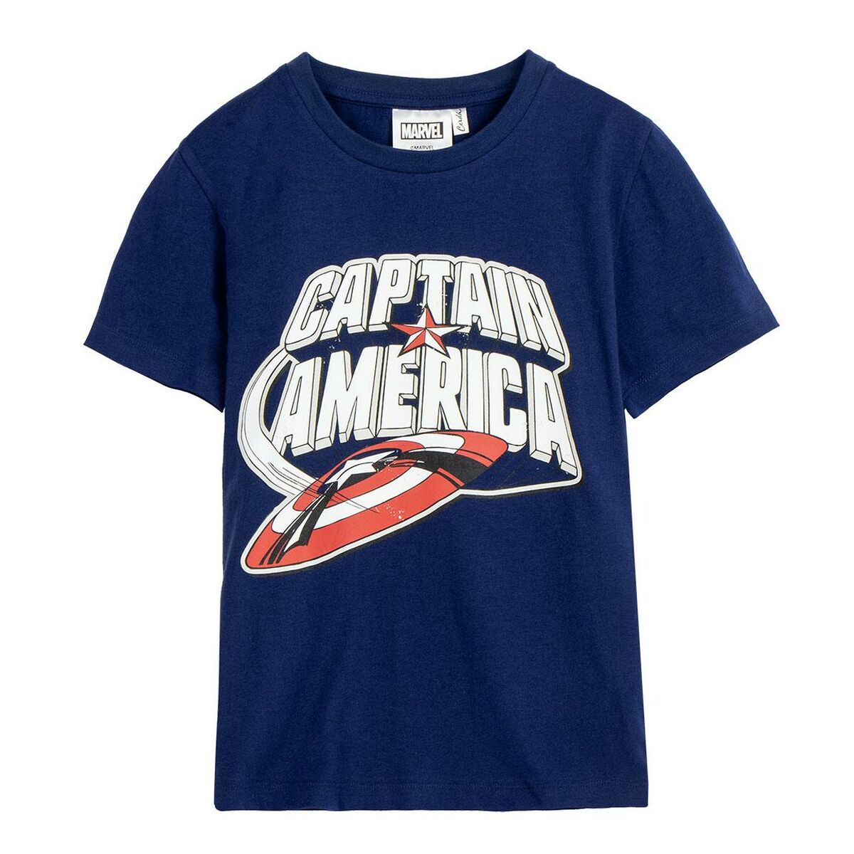Camiseta de Manga Corta Infantil The Avengers Azul