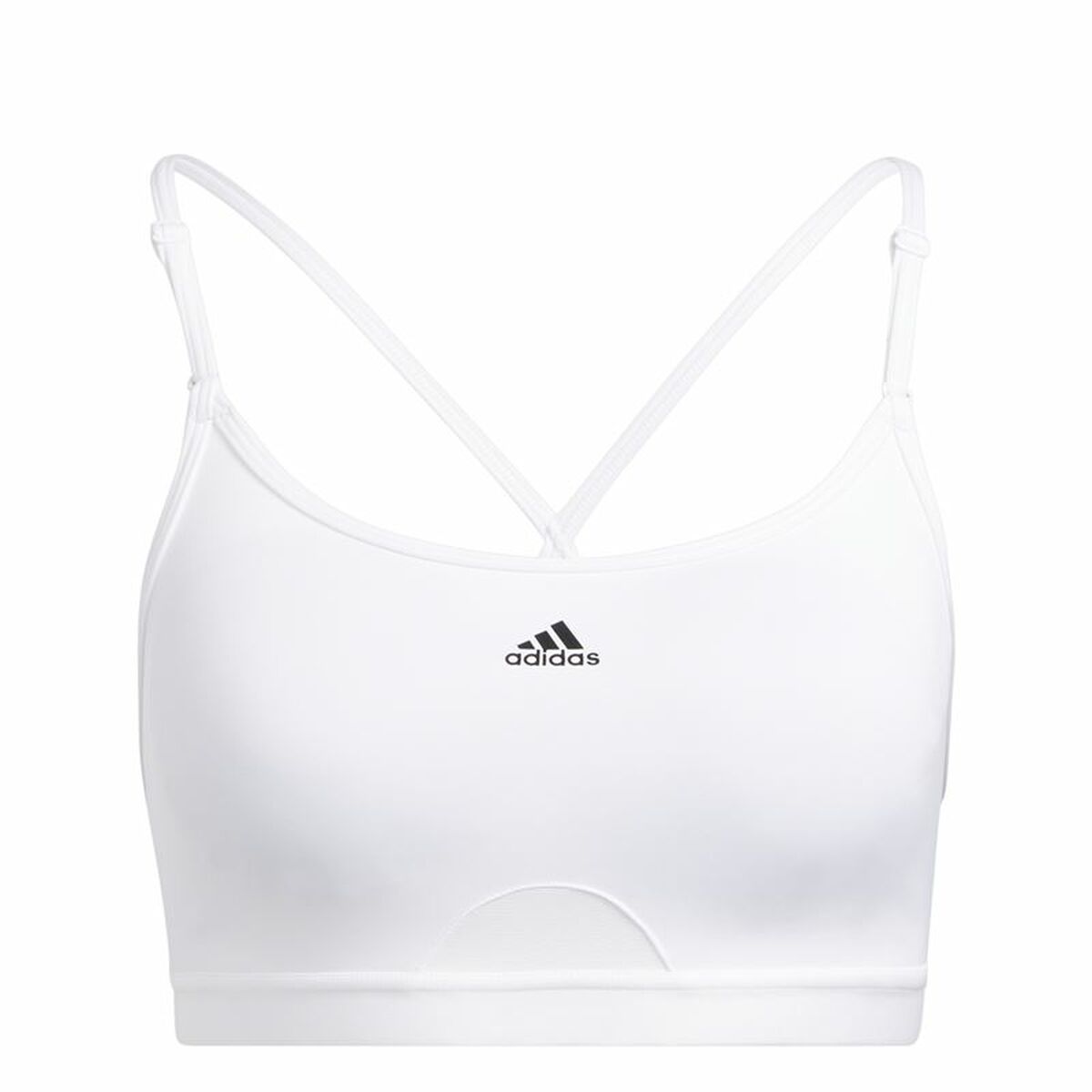 Sujetador Deportivo Adidas Aeroreact Ls P Blanco