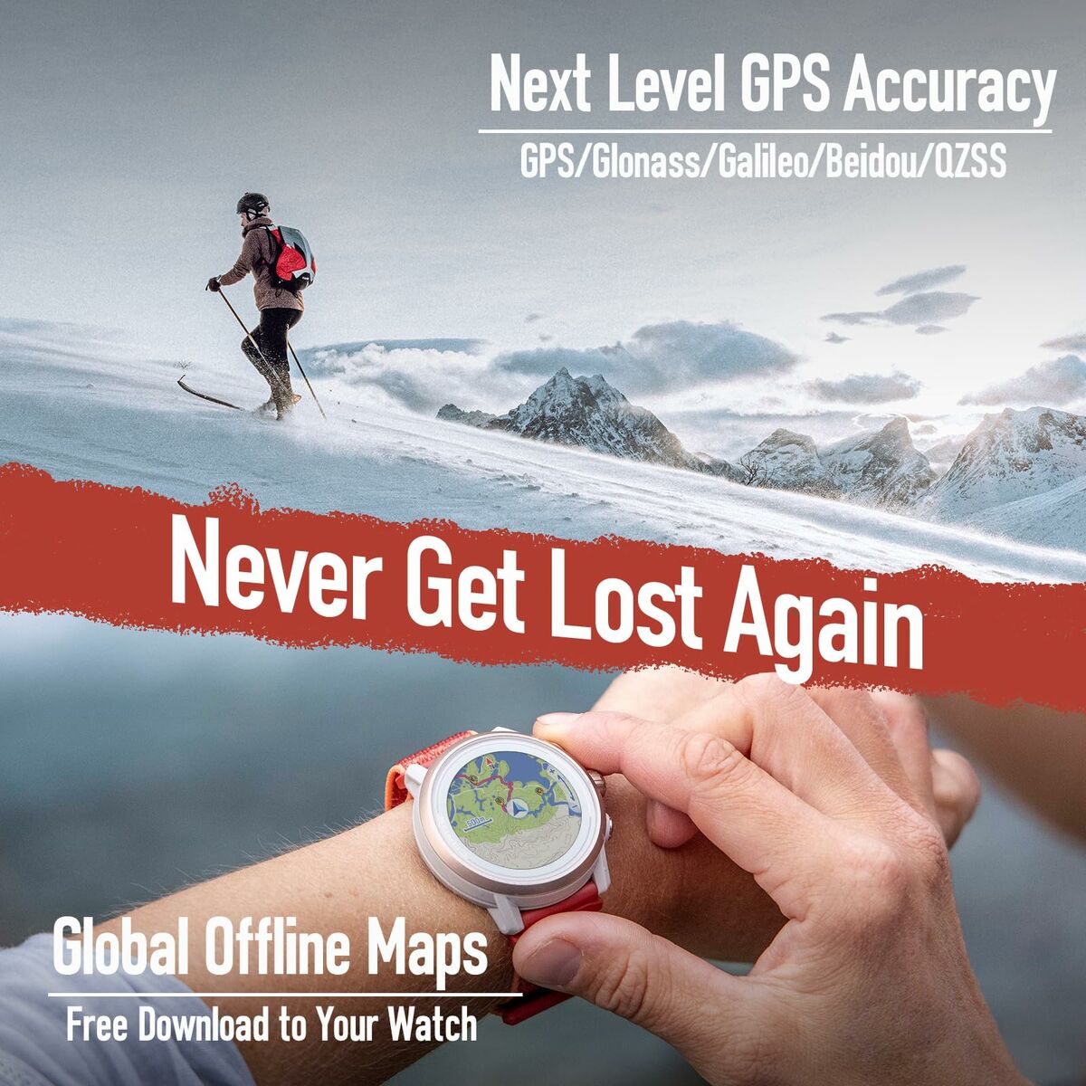 Smartwatch Coros WAPX2-PNK Negro Rosa 1,2"