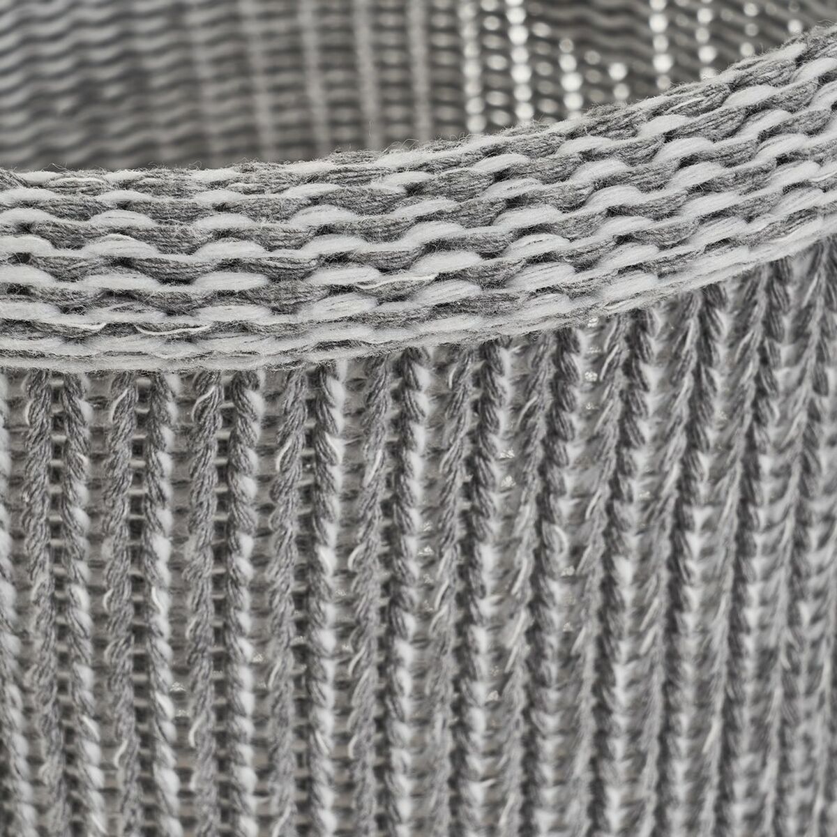 Cesta Multiusos Blanco Gris Poliéster (3 Unidades)