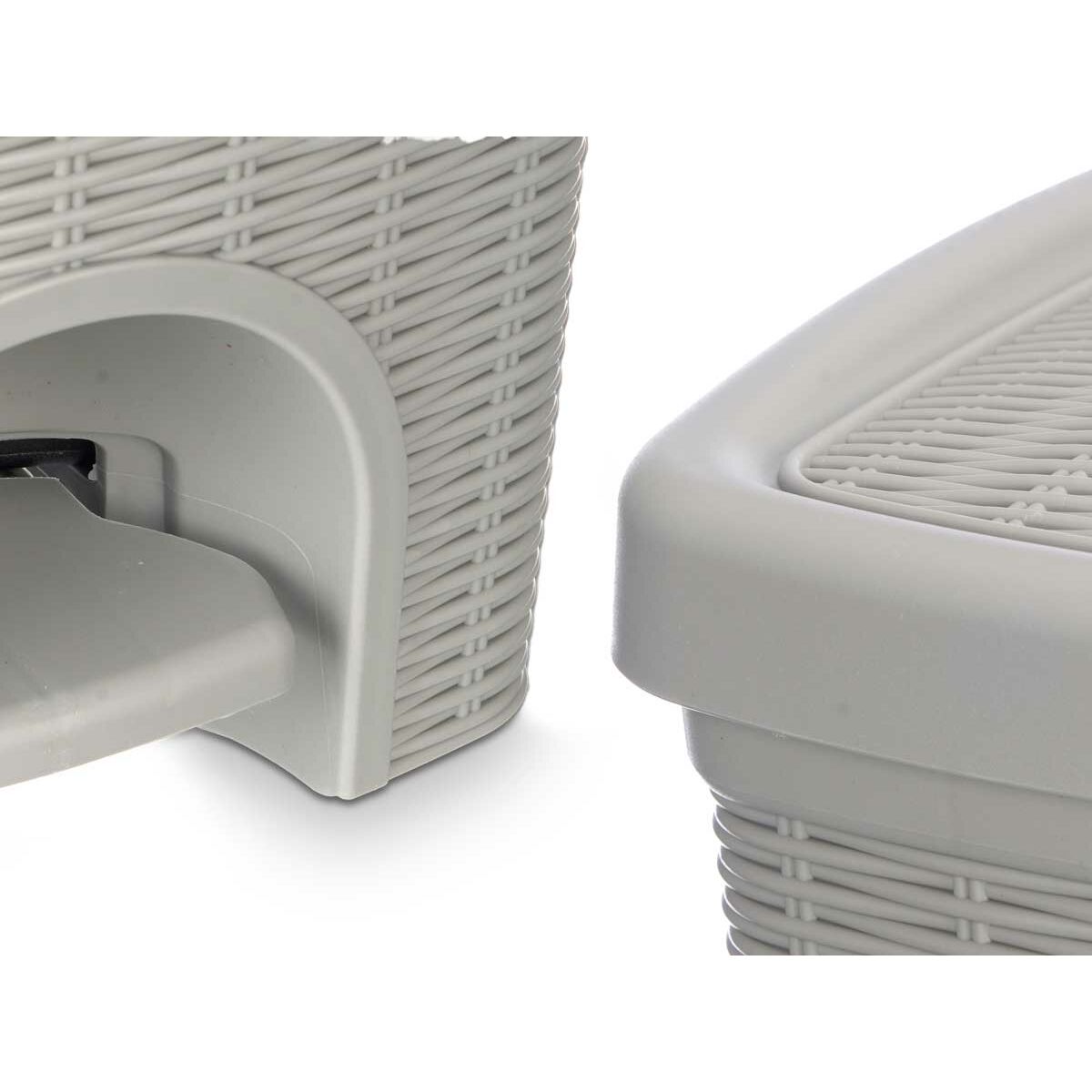 Papelera Stefanplast Gris claro Plástico 20 L (6 Unidades)