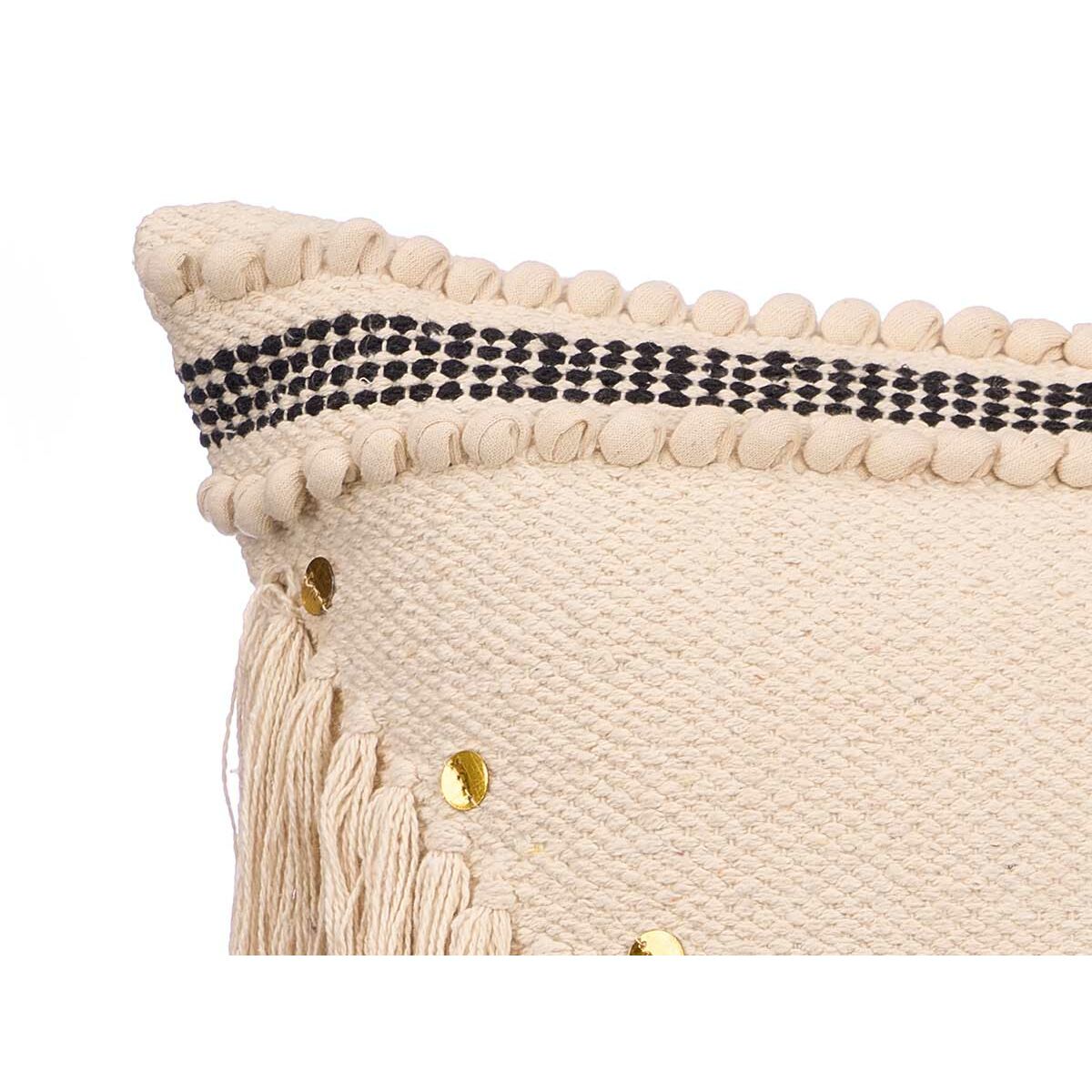 Cojín Gift Decor Negro Natural 45 x 15 x 45 cm (6 Unidades)