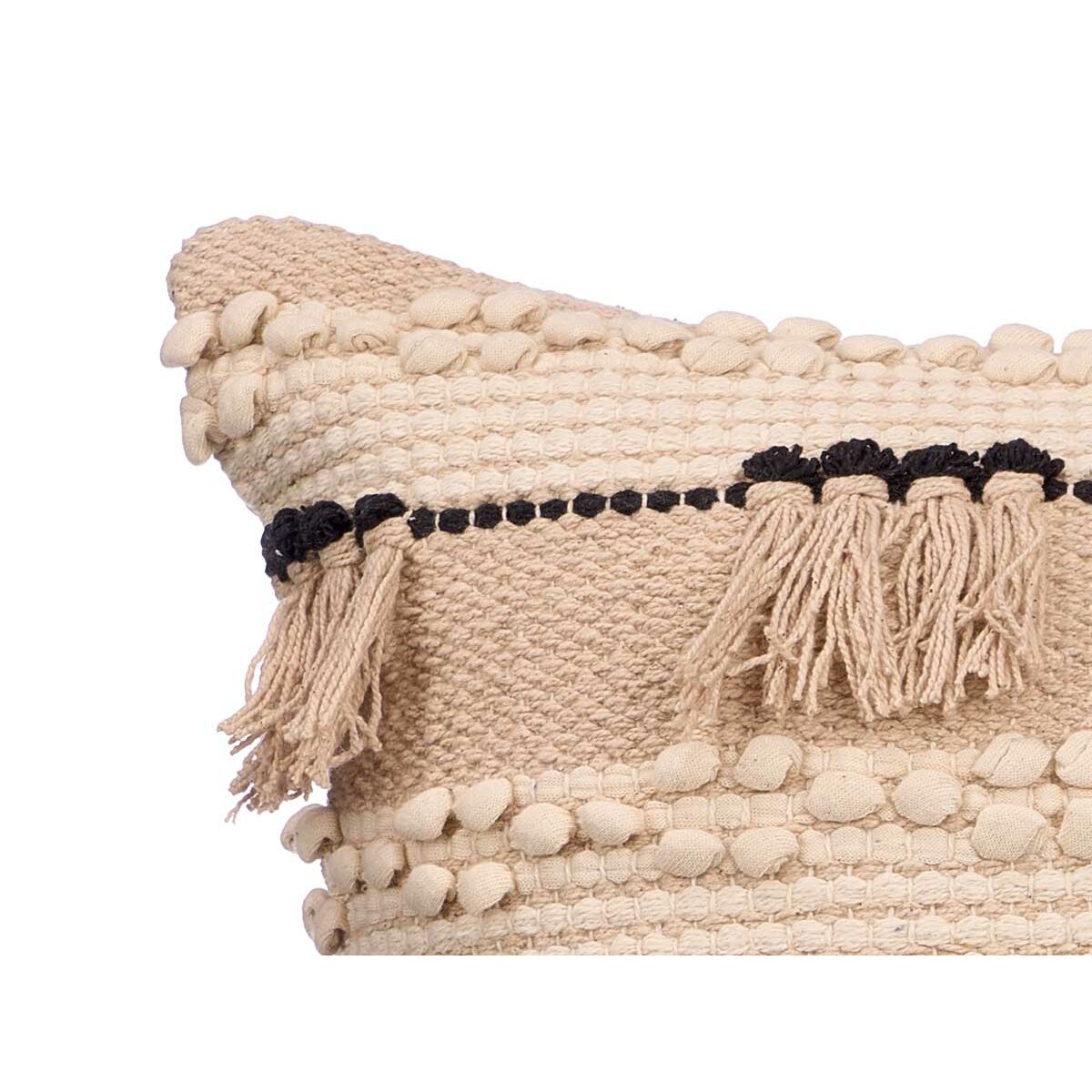 Cojín Gift Decor Negro Natural 45 x 15 x 45 cm (6 Unidades)