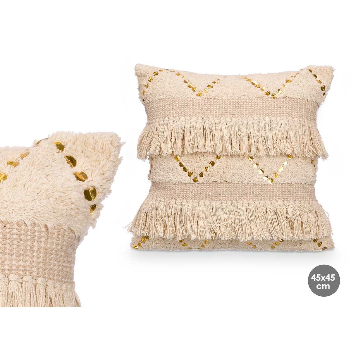 Cojín Gift Decor Natural 45 x 15 x 45 cm (6 Unidades)
