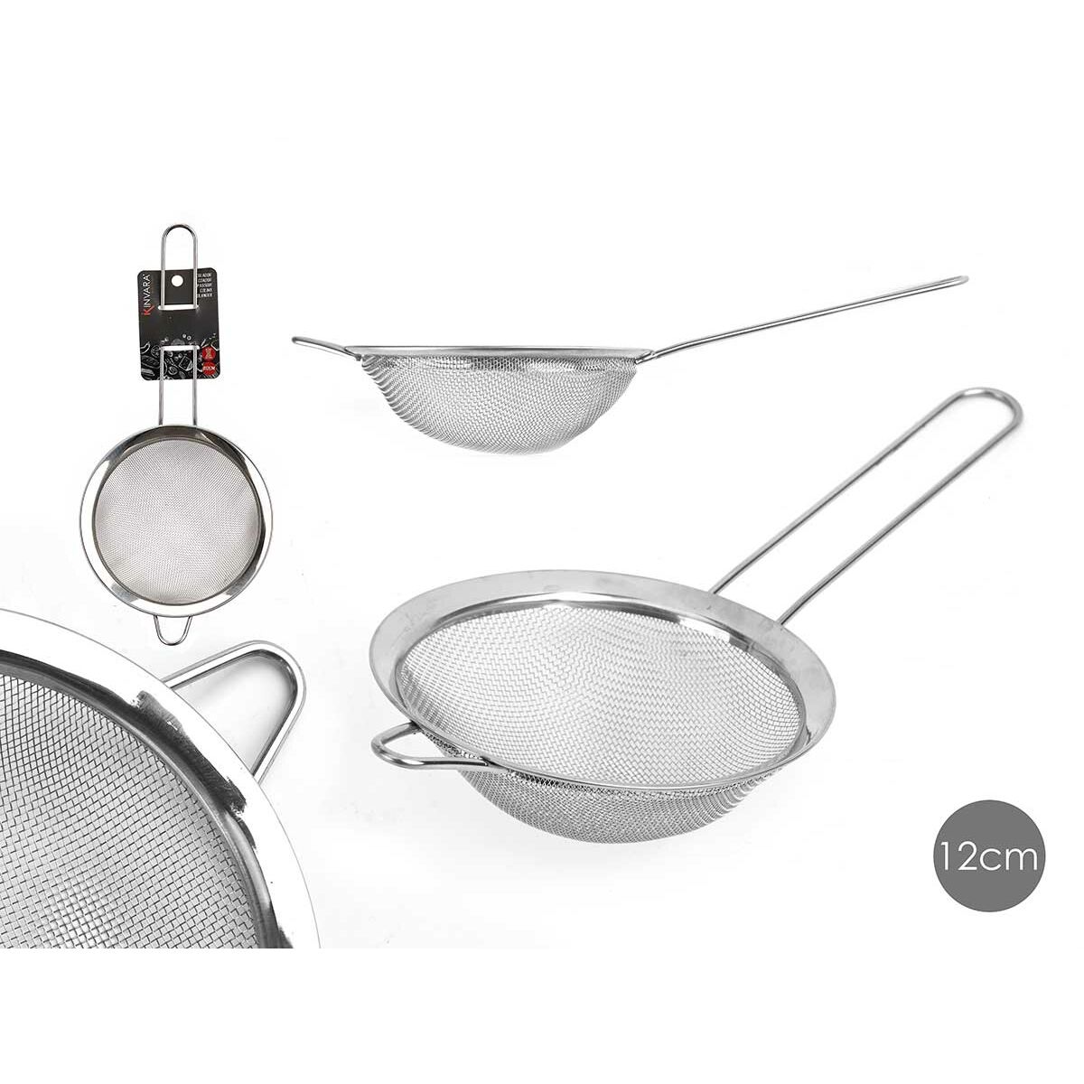 Colador Kinvara Metal Acero 12 x 26,5 x 5 cm (12 Unidades)