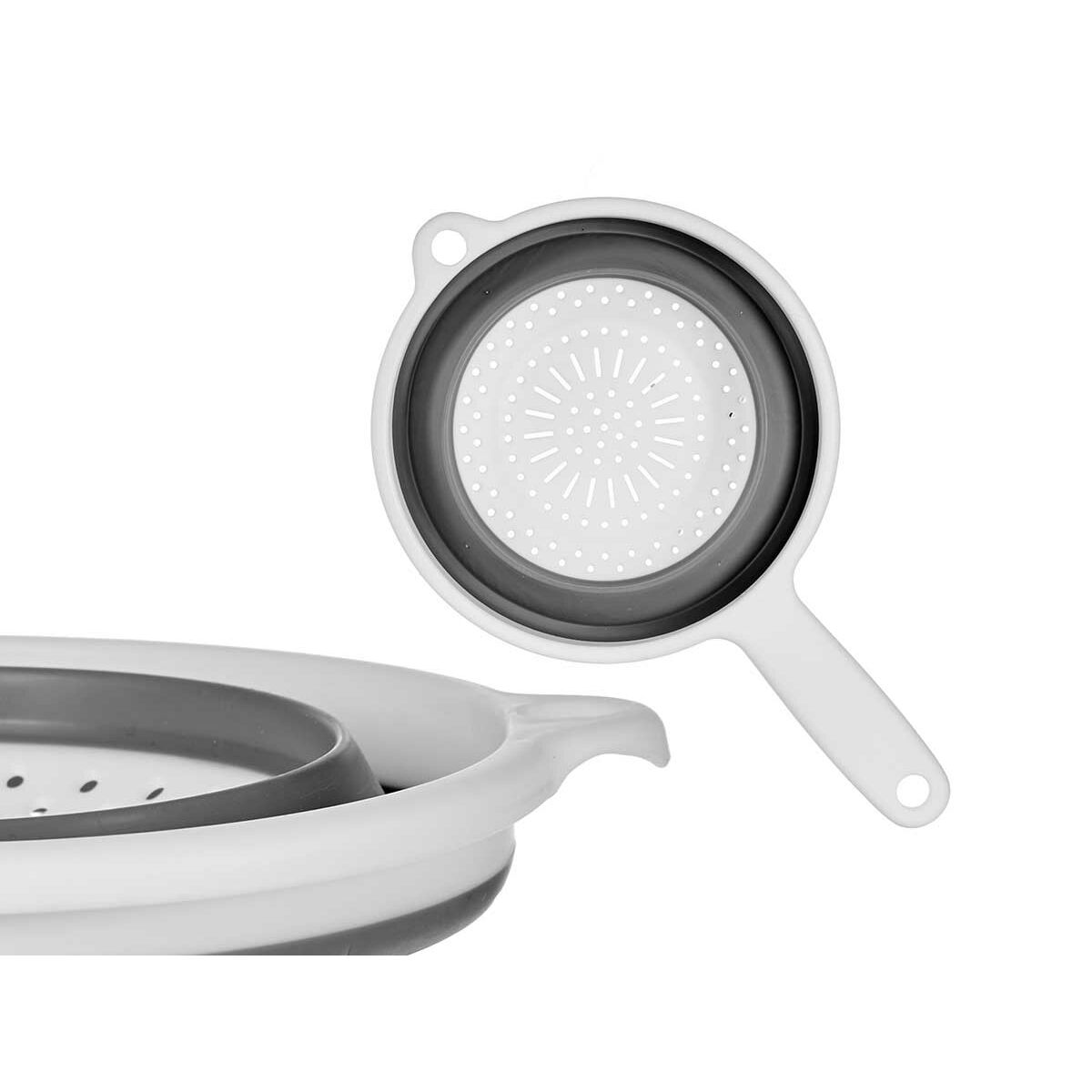 Colador Kinvara Blanco Gris Polipropileno TPR 33,5 x 20 x 8 cm 20 x 33,5 x 3,5 cm (6 Unidades)