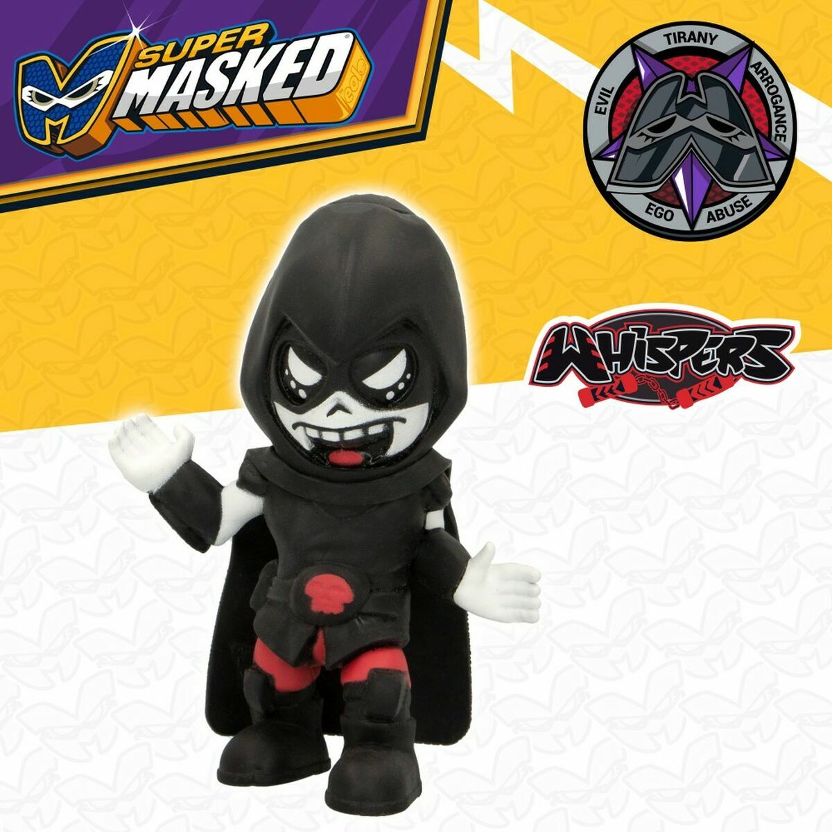 Figura de Acción Eolo Super Masked Whisper Elástico 12 Unidades