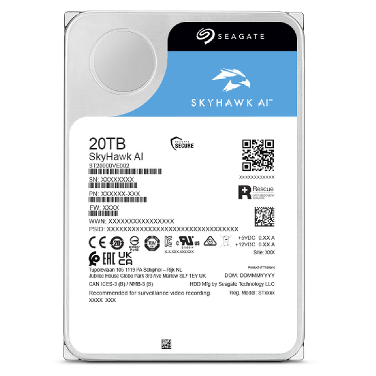 Disco Duro Seagate ST12000VE003 3,5"