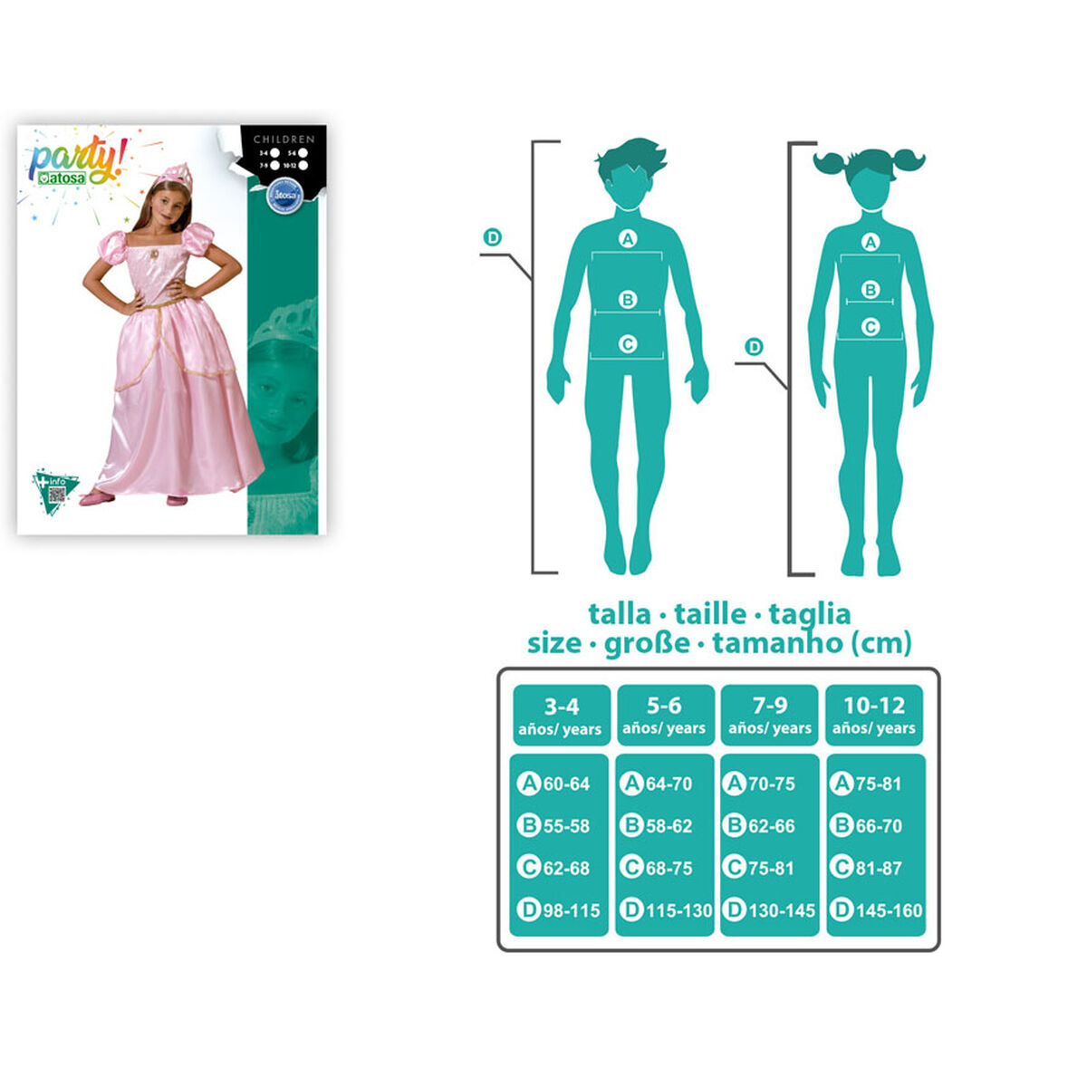 Disfraz para Niños Princesa