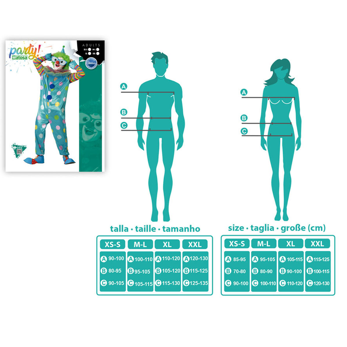 Disfraz para Adultos Payaso