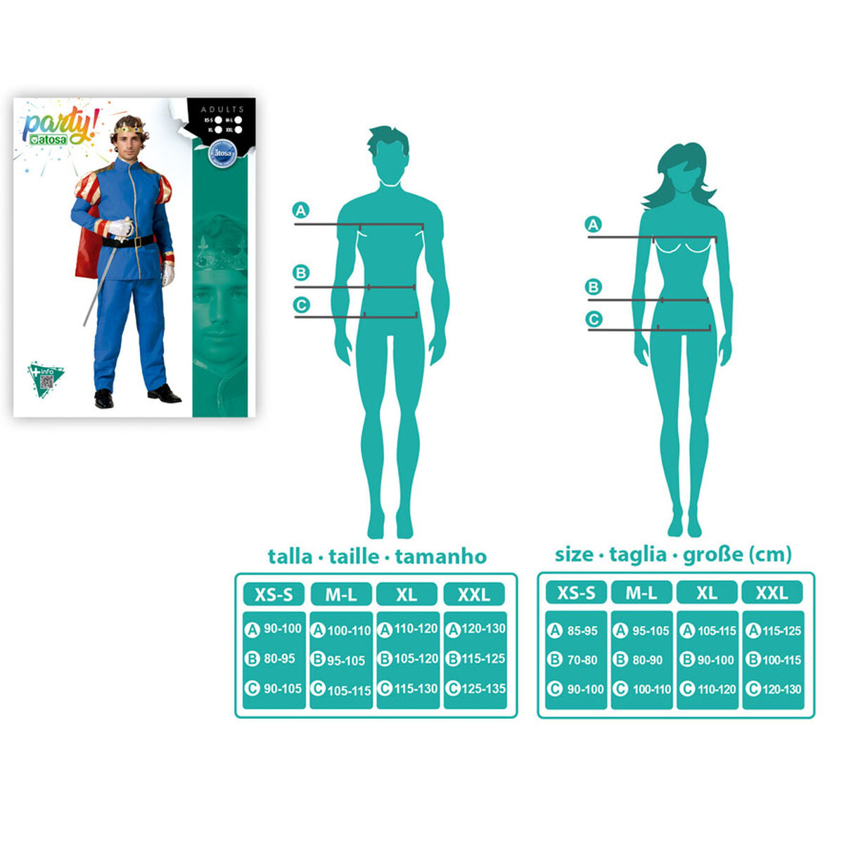 Disfraz para Adultos Príncipe