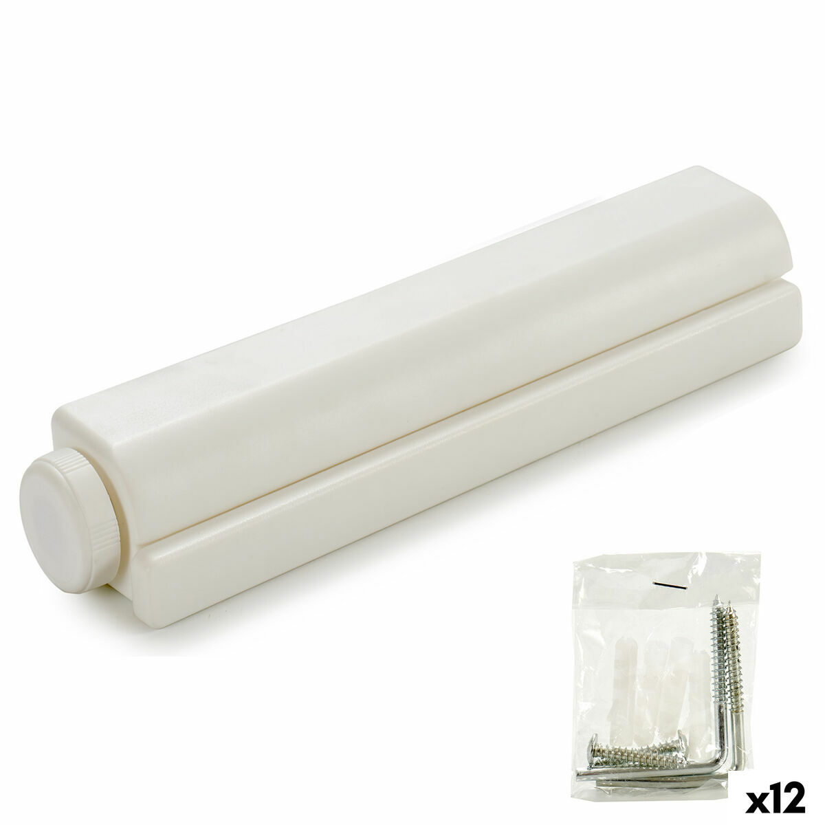 Tendedero Kipit Blanco Nailon Polipropileno 34,5 x 6 x 6 cm Extensible (12 Unidades)
