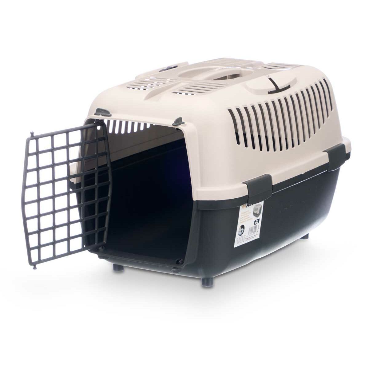 Transportín Mascow Antracita Gris claro Plástico 36 x 35 x 55 cm (6 Unidades)