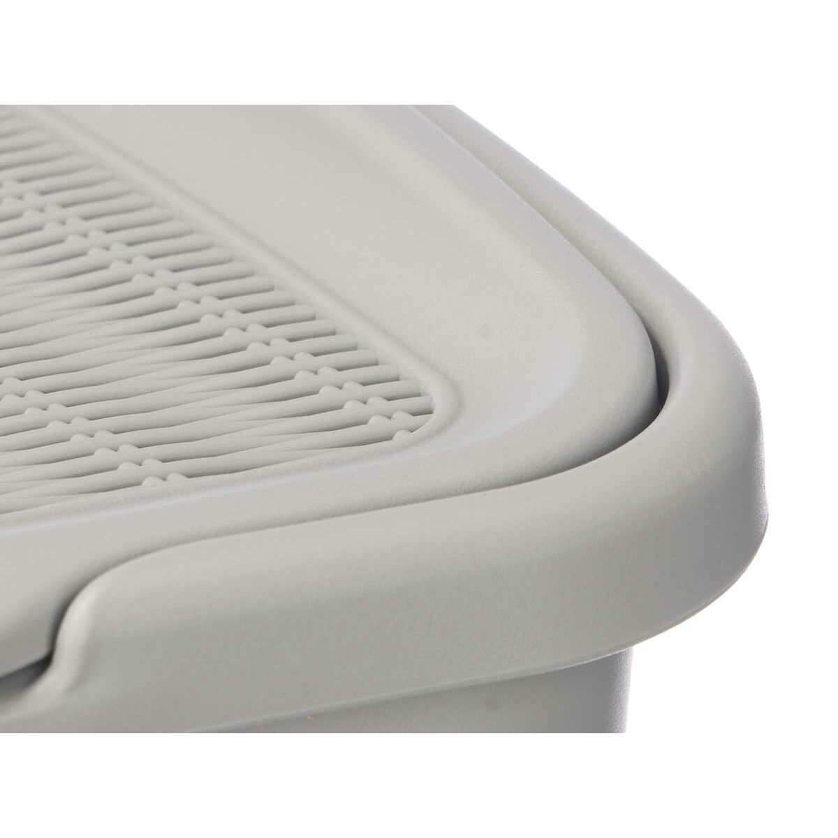 Cubo contenedor Stefanplast Gris claro Plástico 50 L 36 x 54,5 x 38 cm (6 Unidades)