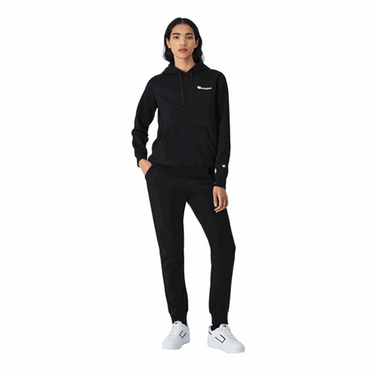 Pantalón para Adultos Champion  Rib Cuff  Negro Mujer