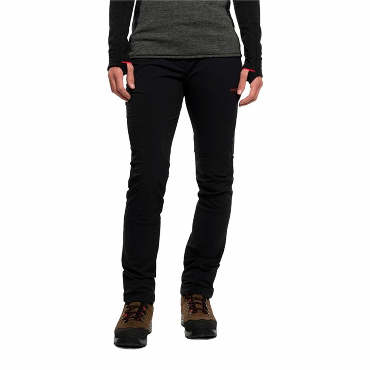 Pantalón Largo Deportivo Trangoworld Dunai Dr Negro Mujer