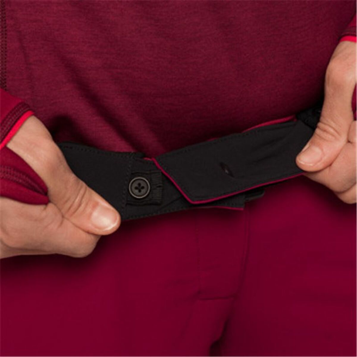 Pantalón Largo Deportivo Trangoworld Dunai Dr Rojo Carmesí Mujer