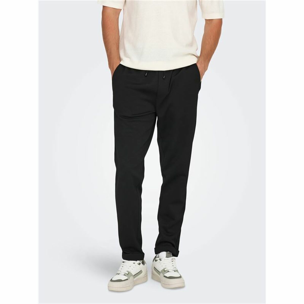 Pantalón de Chándal para Adultos Only & Sons Onslinus Crop Tap 0192 Negro Hombre