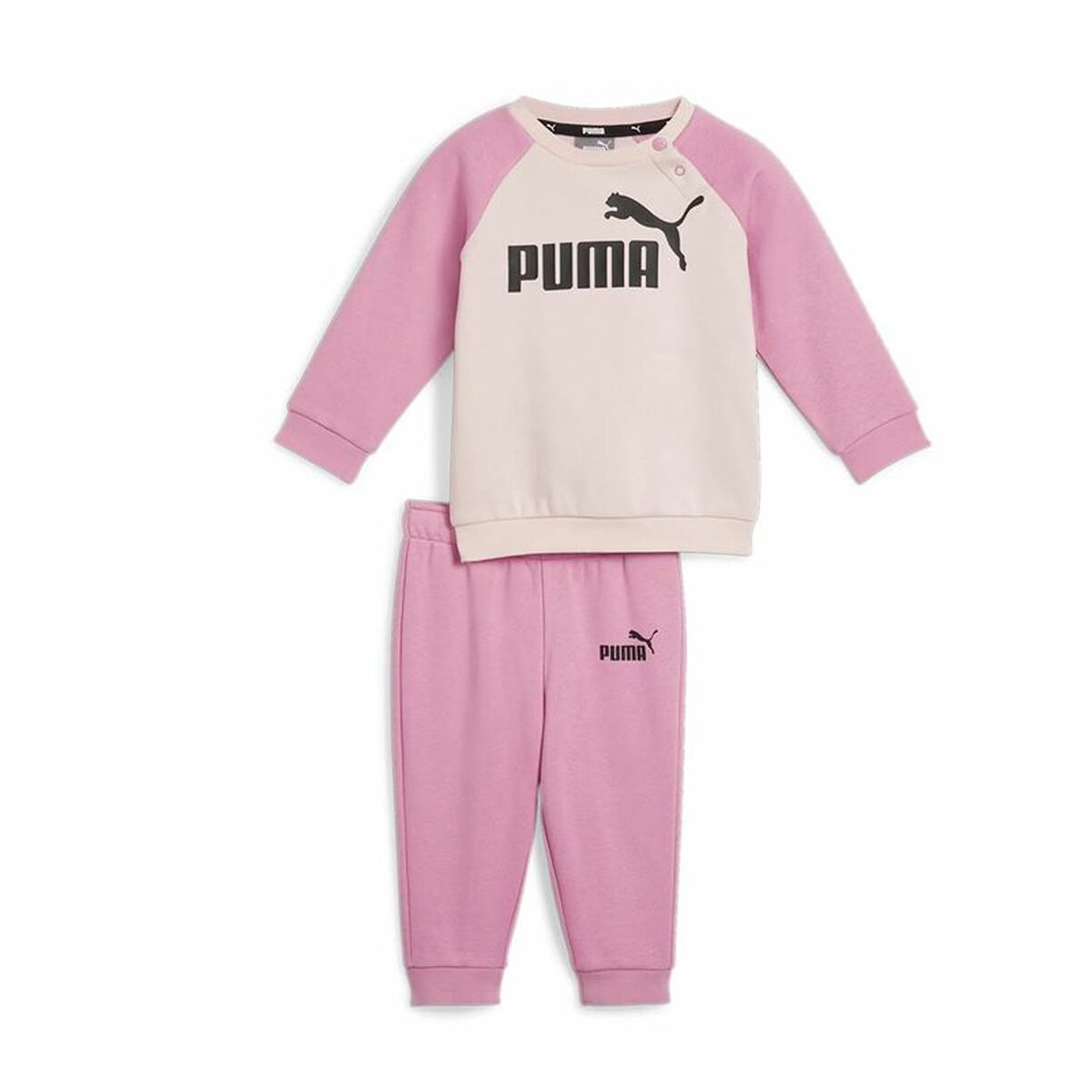 Chándal Infantil Puma Minicats Ess Raglan Jogger Fl Rosa