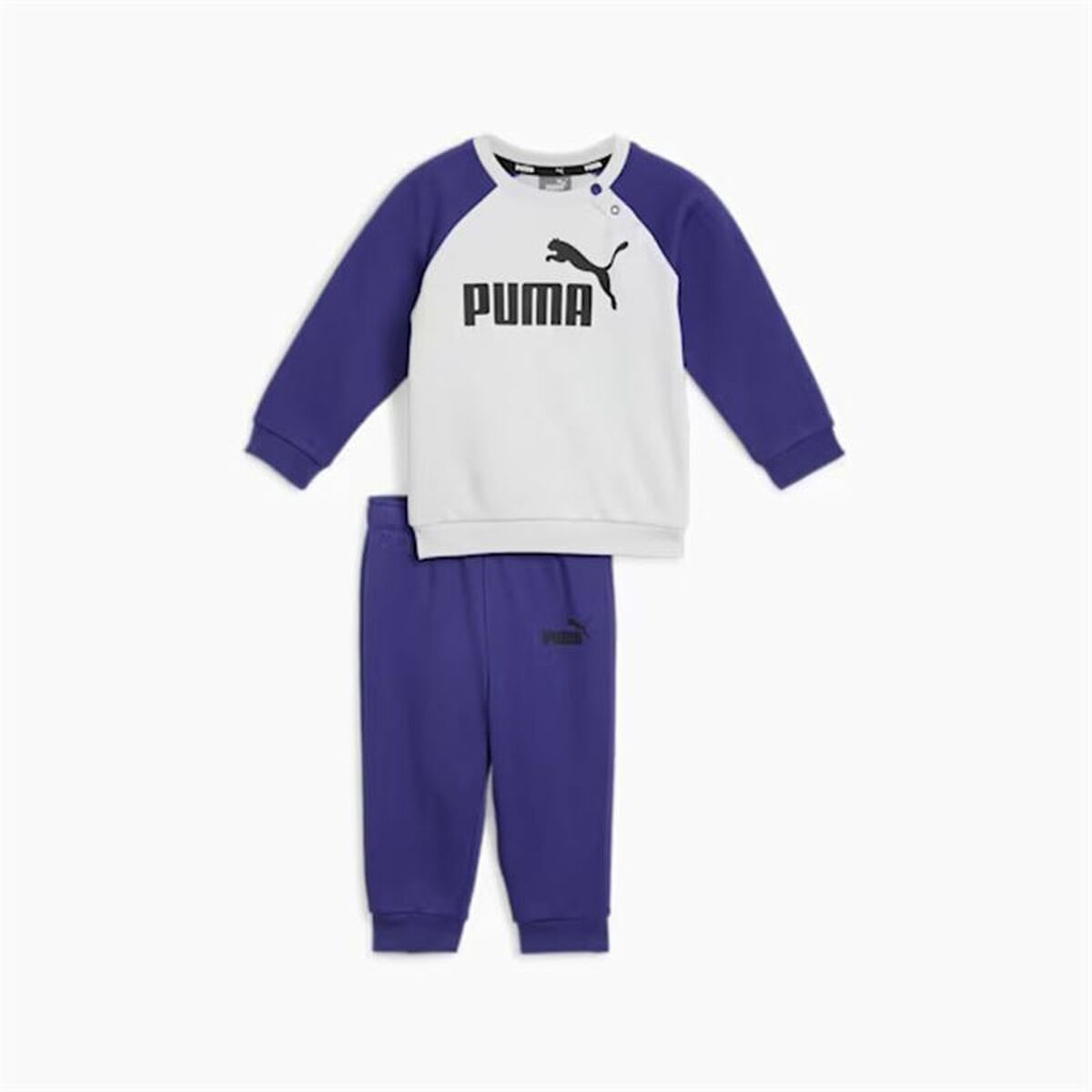 Chándal Infantil Puma Minicats Ess Raglan Jogger Fl Azul marino