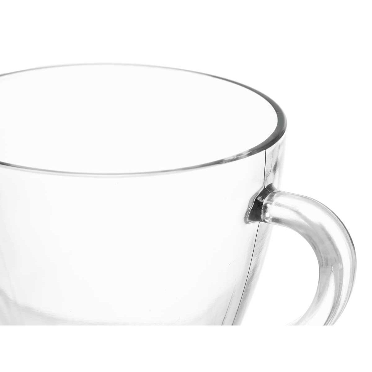 Taza de café y té Vivalto Transparente Vidrio 280 ml (6 Unidades)