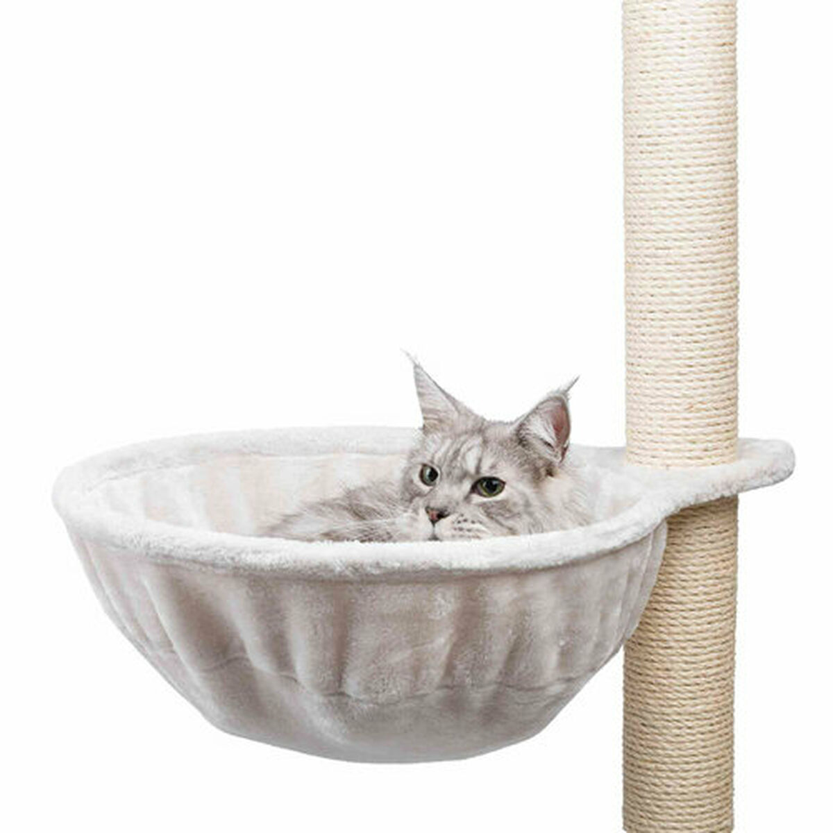 Árbol rascador para gatos Trixie Gris claro Poliéster Ø 45 cm