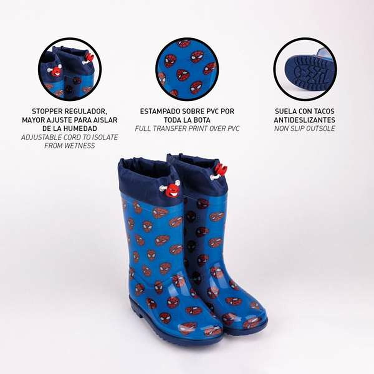 Botas de Agua Infantiles Spider-Man