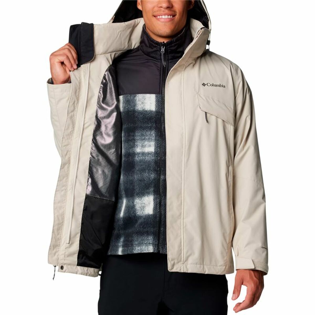 Chaqueta Deportiva para Hombre Columbia Bugaboo III Fleece Beige