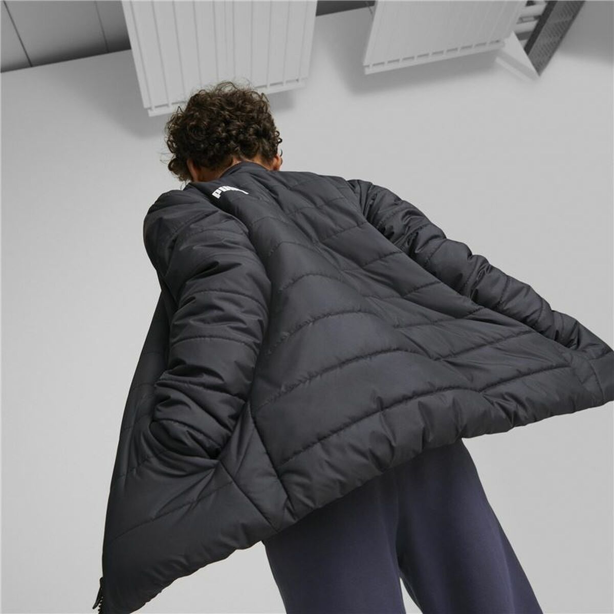 Chaqueta Deportiva para Niños Puma Essentials Padded Negro