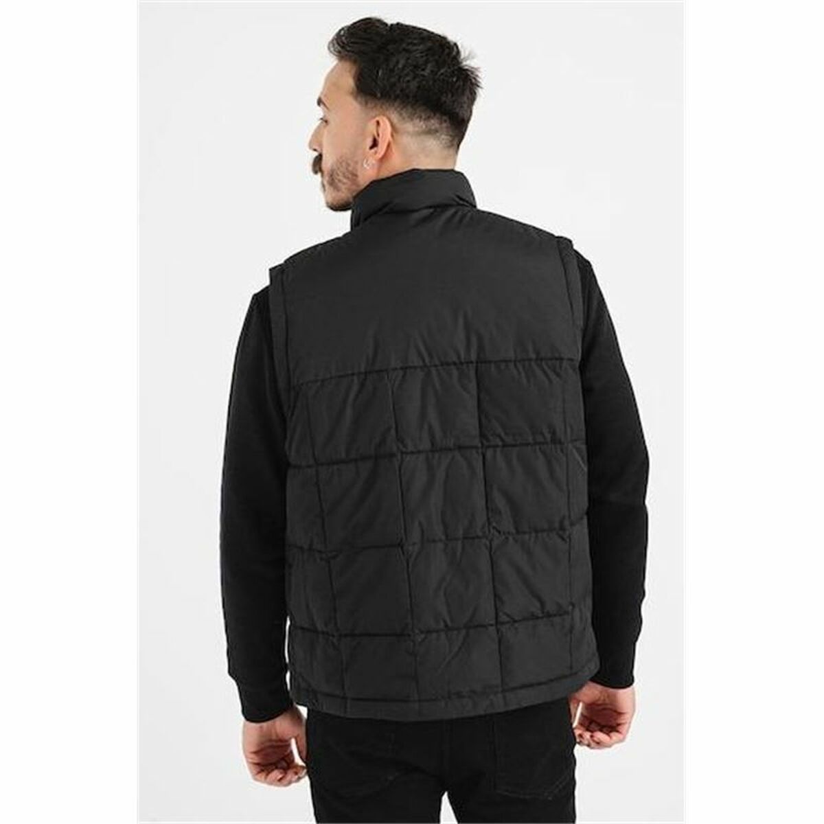 Chaleco Deportivo para Hombre Jack & Jones Jjben Square Bodywarmer Negro