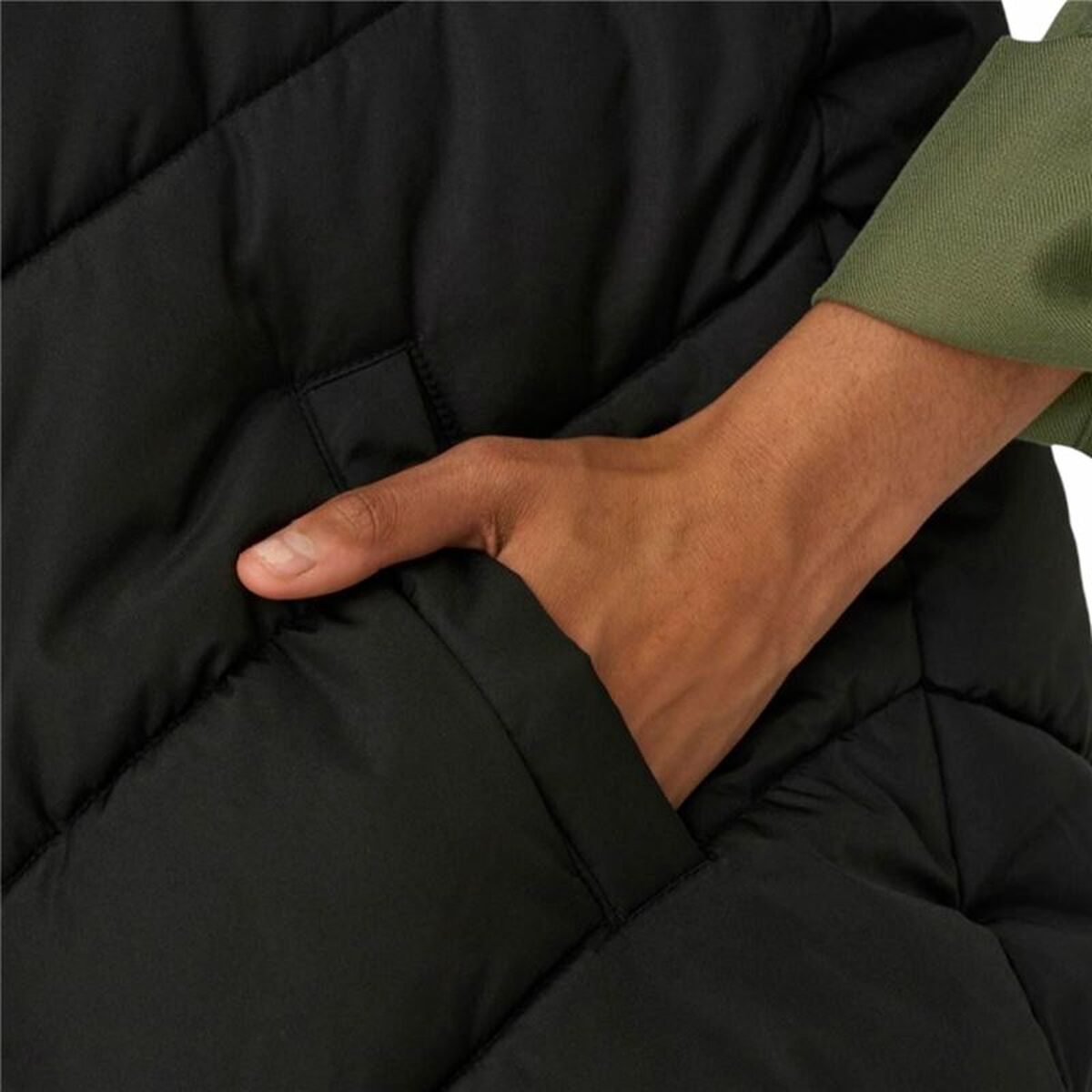 Chaleco de Mujer Jack & Jones Jdyfinno Life Short Padd Negro