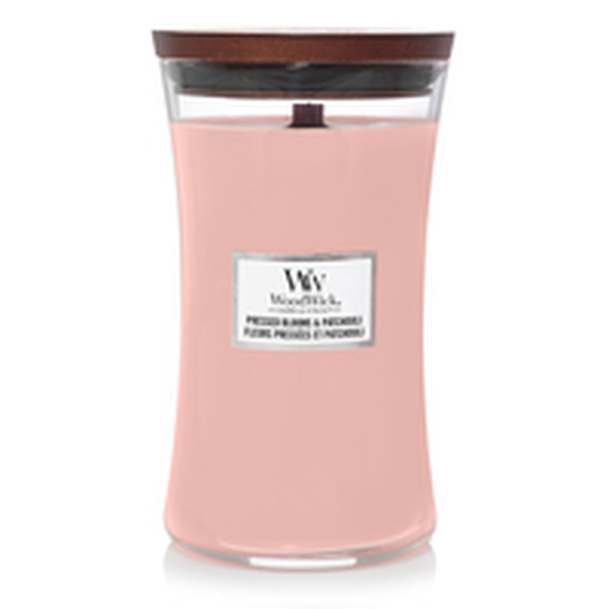Vela Perfumada Woodwick Pressed Blooms & Patchouli 610 g