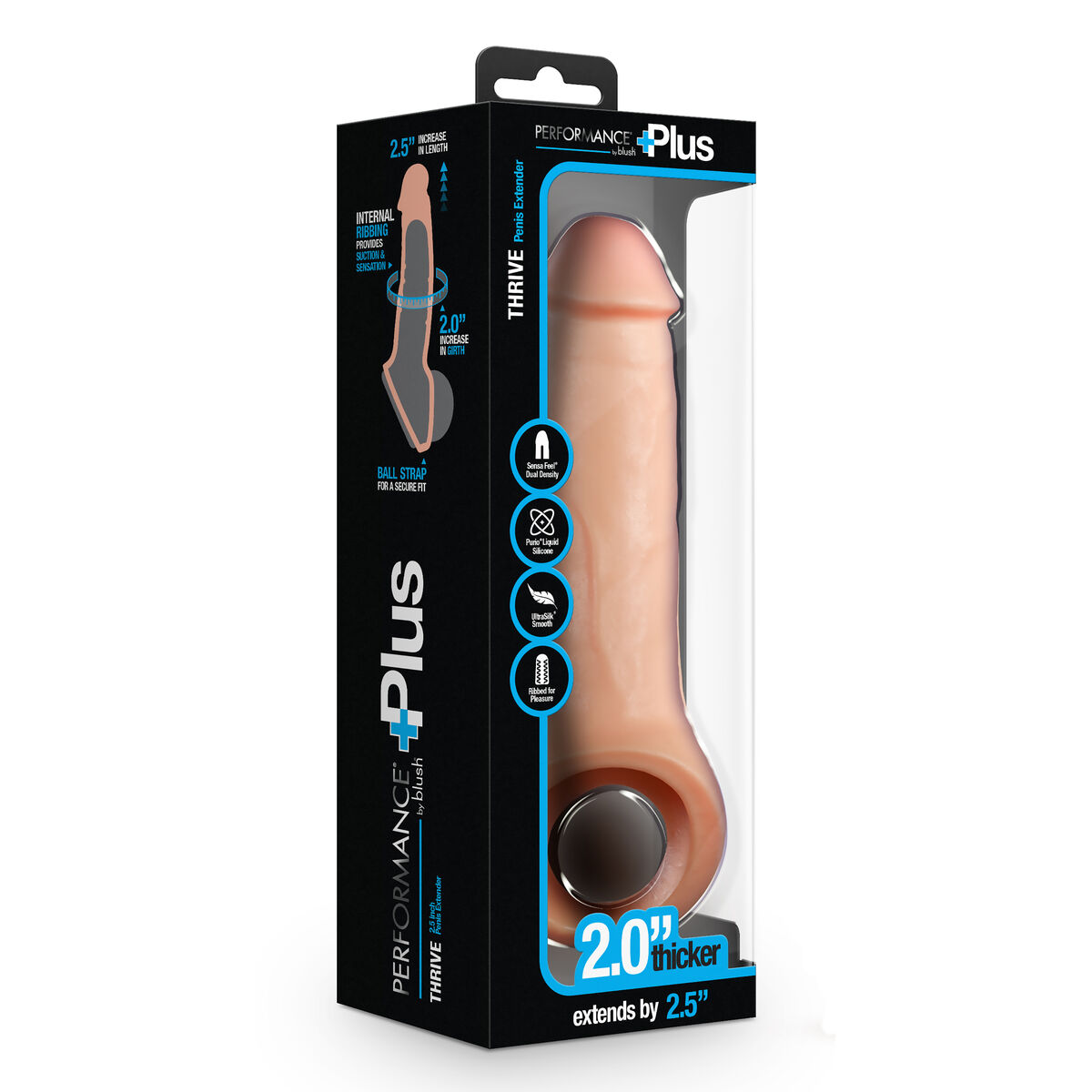 Funda para pene Blush Performance Plus Carne Ø 3,7 cm 22,2 cm