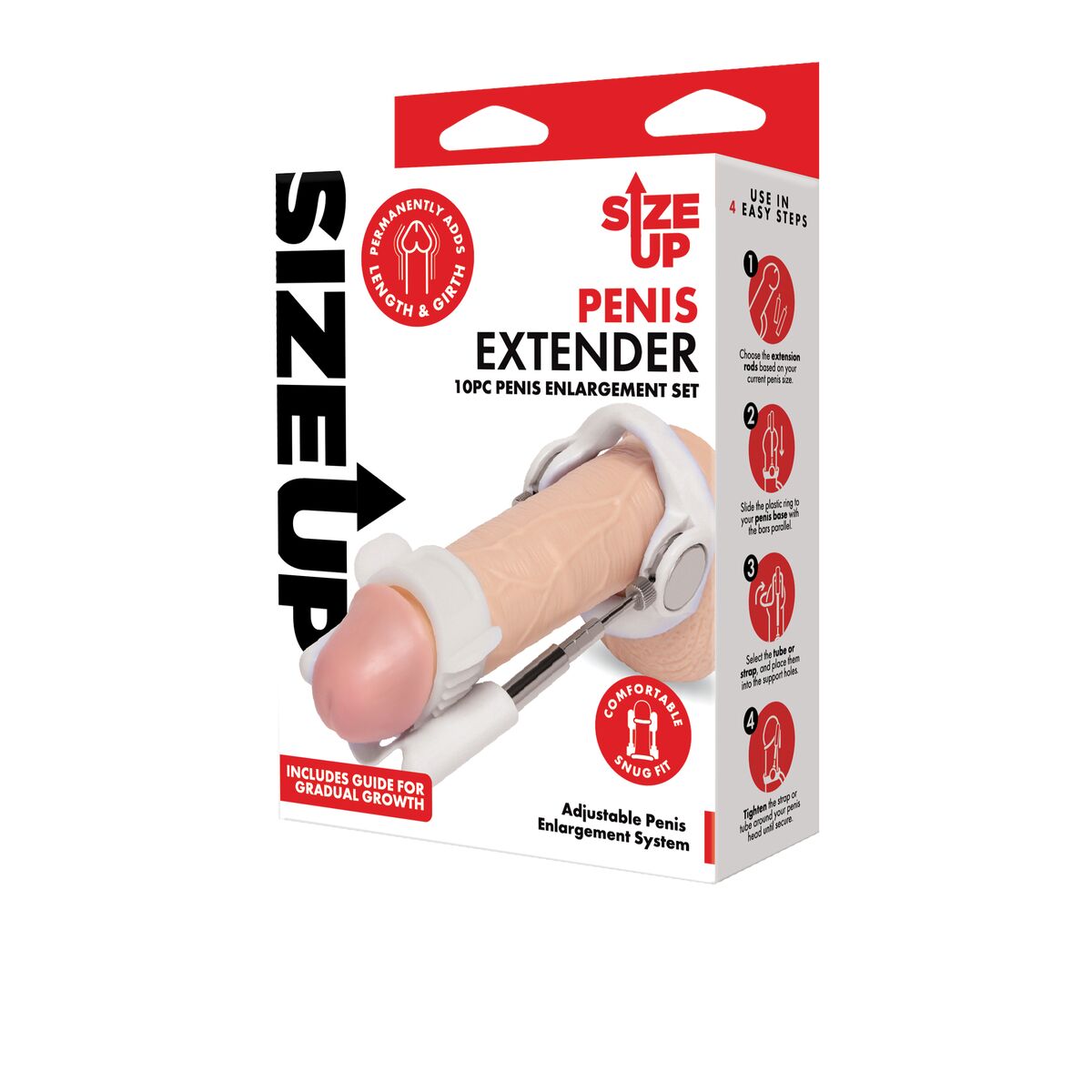 Funda para pene Size Up Blanco Ø 3,5 cm 16 cm